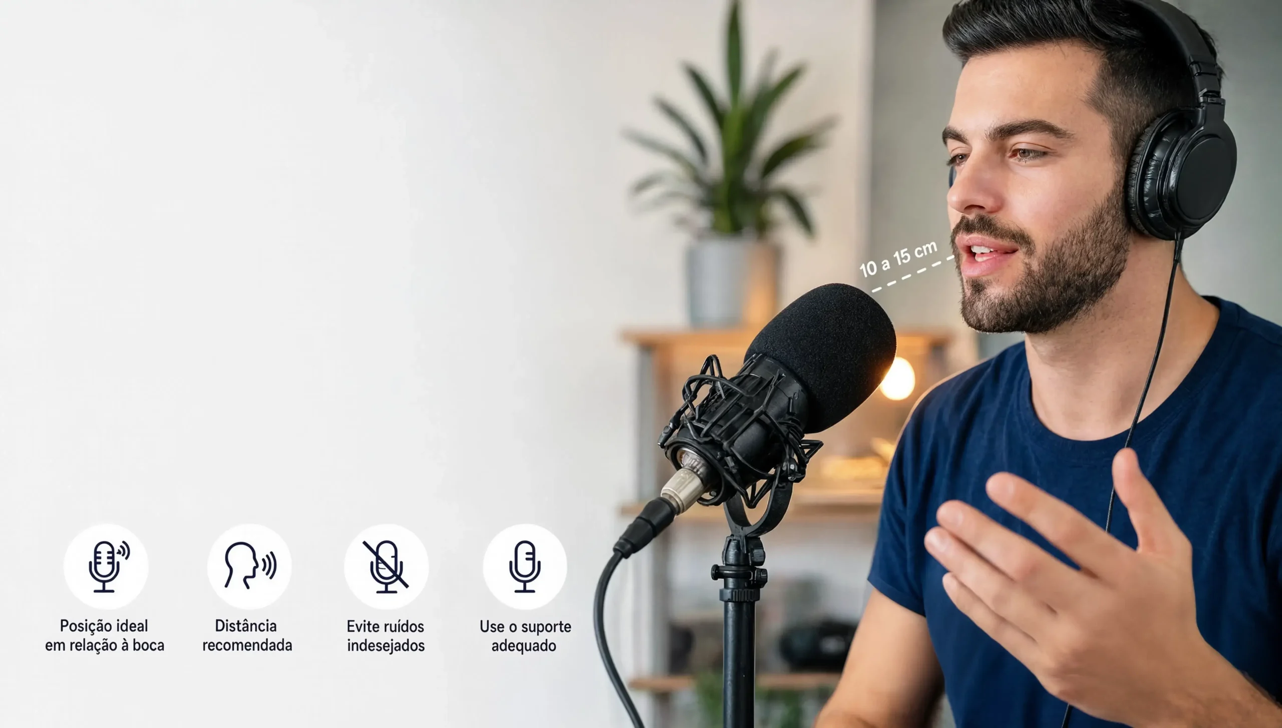 Técnicas para Posicionar Corretamente o Microfone